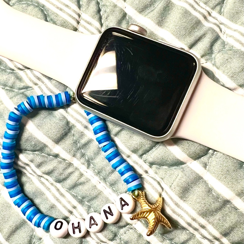 clay bead braclet (stitch disney)